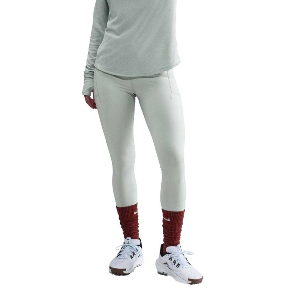 Nike Womens/Ladies Trail Shaped Leggings / Light Silver